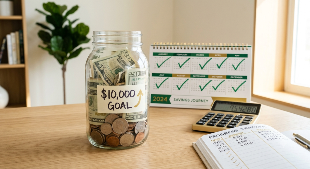 save $10,000 in one year